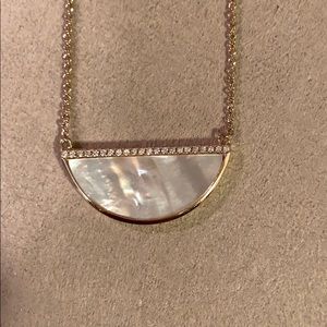 Mother of Pearl Half moon necklace